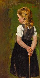 Johann Sperl - Stehendes Mädchen