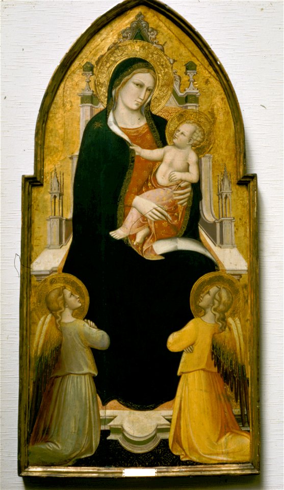 Spinello Aretino (Spinello di Luca Spinelli) - Madonna and Child Enthroned with Angels - 48-1927 - Saint Louis Art Museum