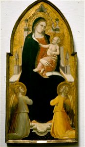 Spinello Aretino (Spinello di Luca Spinelli) - Madonna and Child Enthroned with Angels - 48-1927 - Saint Louis Art Museum