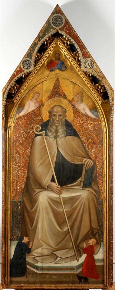 Spinello Aretino - St. Anthony Abbot Enthroned - 16.243 - Rhode Island School of Design Museum