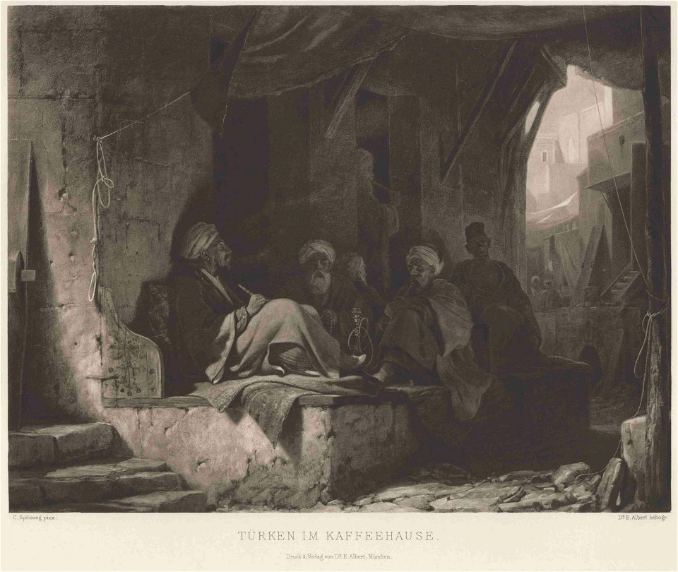 Spitzweg Türken im Kaffeehause