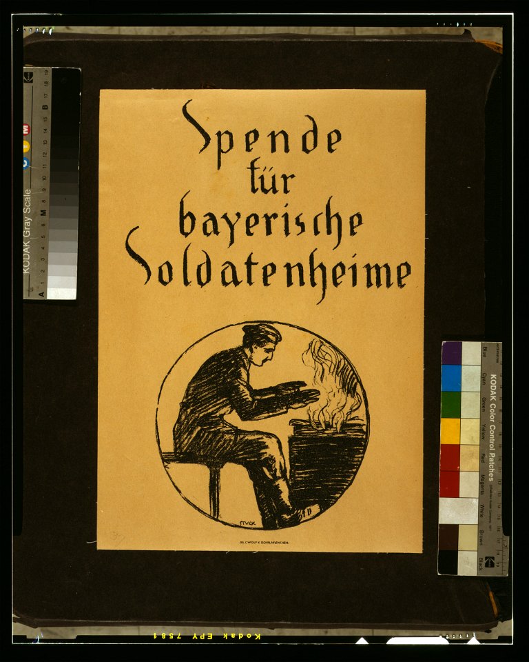 Spende für bayerische Soldatenheime - Stuck. LCCN2004666116