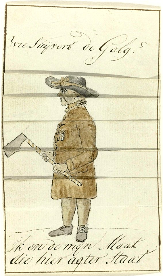 Spotprent op de orangist, 1787