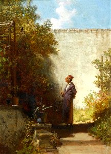 Carl Spitzweg Im Garten - Der Philosoph