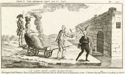 Spotprent op Hendrik van der Noot en Petrus van Eupen, 1790, anoniem, 1787 -1790