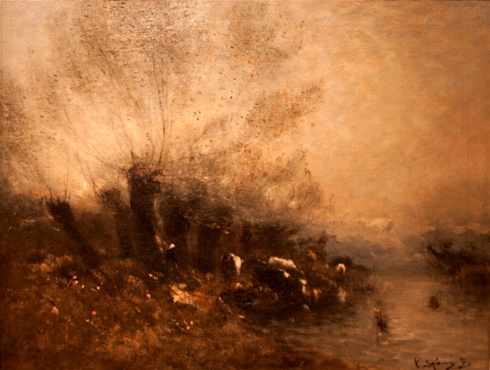 Spányi - Sunset at the Riverside