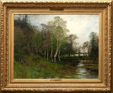 Spring Landscape. Motif from Tullinge in Södermanland (Oscar Törnå) - Nationalmuseum - 18345