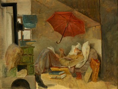 Carl Spitzweg - Der arme Poet (Entwurf)