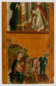 Spišský maliar - Zvestovanie, Klaňanie-1.strana, Bolestná Panna Mária - 2.strana - O 442 - Slovak National Gallery