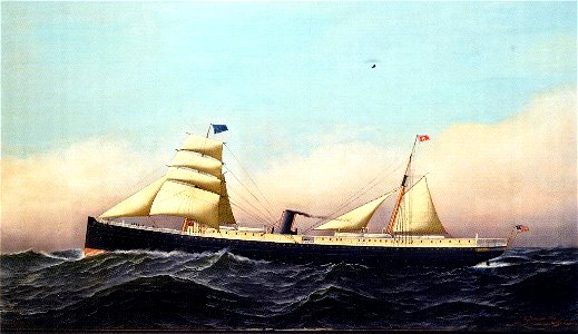 SS Columbia Full Sail