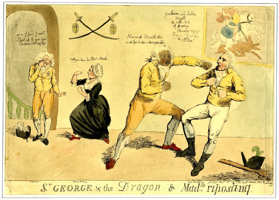 St George & the Dragon & Madlle riposting (BM 1868,0808.5889)