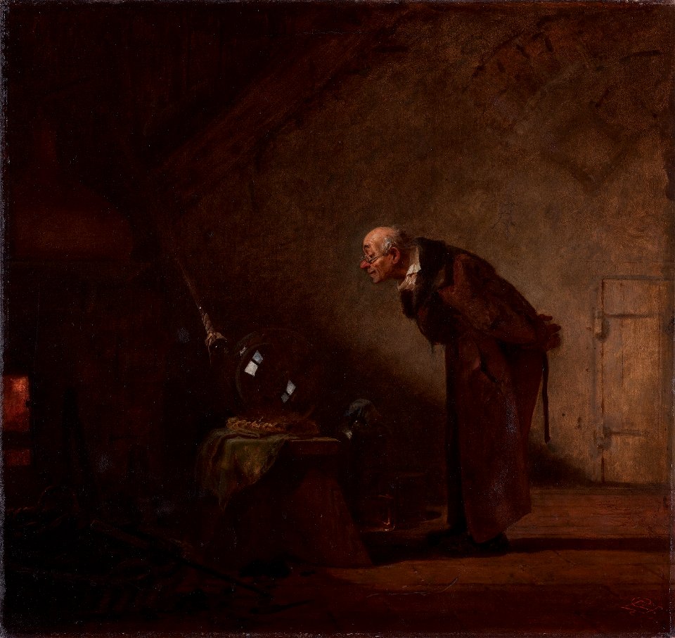 The alchemist, by Carl Spitzweg