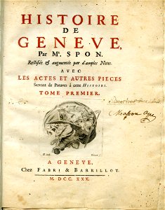 Spon - Histoire de Genève