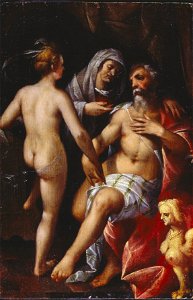 Spranger - Sarah presenting Hagar to Abraham - Google Art Project