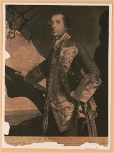 Sr. George Bridges Rodney - (...) admiral of the Blue & (... Maje)sty's ships sent to protect our trad(...) West Indies LCCN2004666630