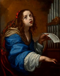 St Cecilia Playing the Organ (Onorio Marinari) - Nationalmuseum - 19077