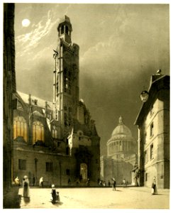 St Etienne du Mont, with the Pantheon (BM 1870,0813.205)