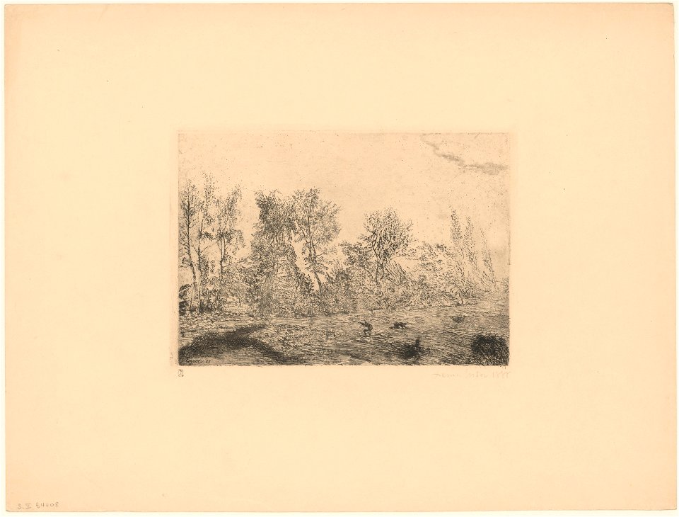 Squall at the Edge of the Wood, print by James Ensor, 1888, Prints Department, Royal Library of Belgium, S. V 84408