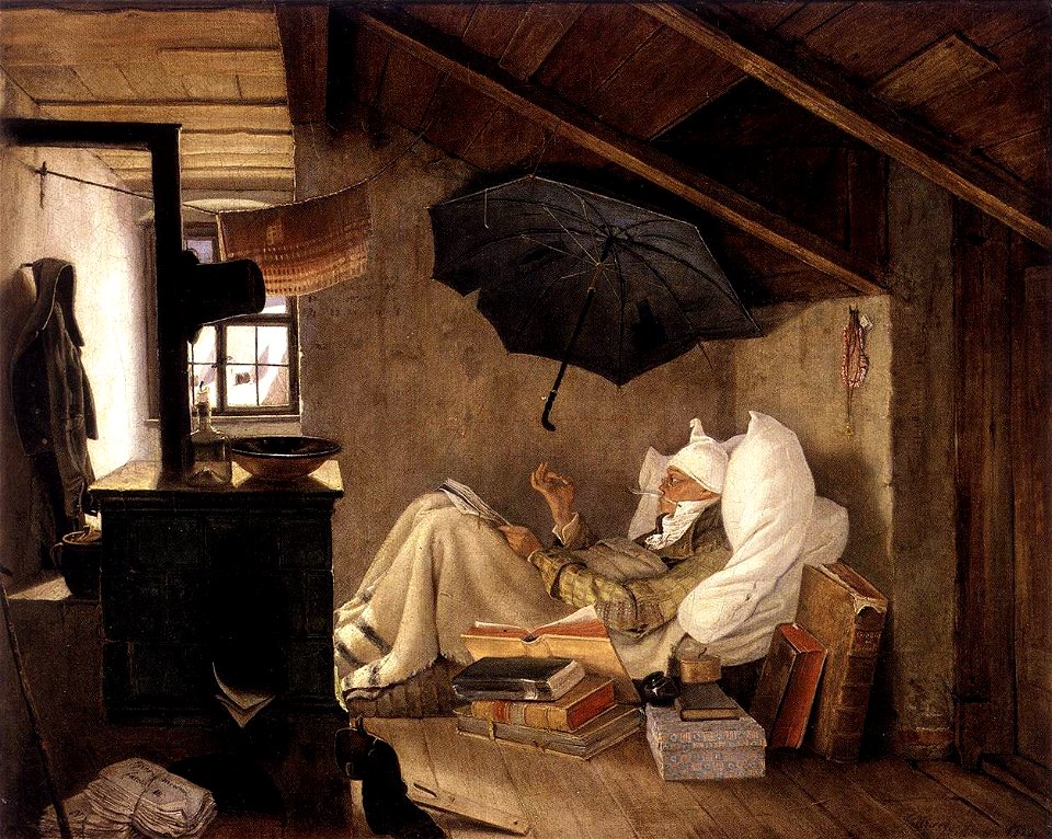 Carl Spitzweg - Der arme Poet, (ehm. Alte Nationalgalerie) - WGA21687