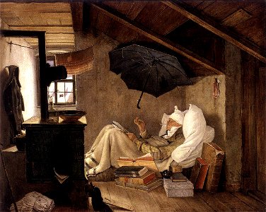 Carl Spitzweg - Der arme Poet, (ehm. Alte Nationalgalerie) - WGA21687