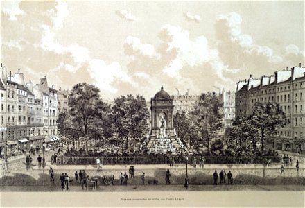 Square des innocents, 1878. Maisons construites en 1860, Rue Pierre Lescot