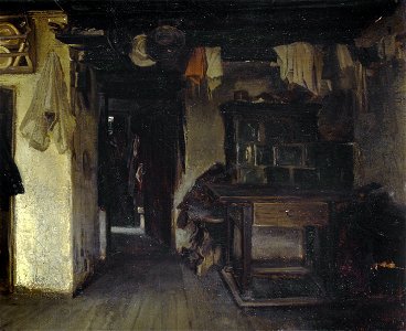 Alfons Spring - Bauernstube (1869)