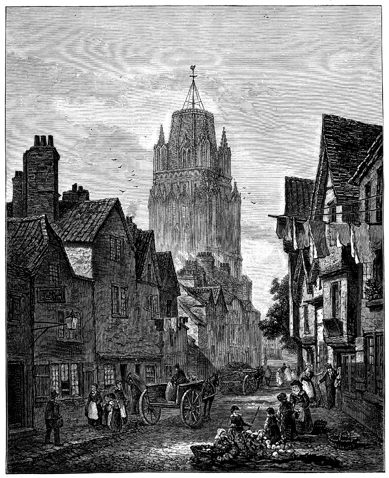 St Mary Redcliffe Bristol engraving