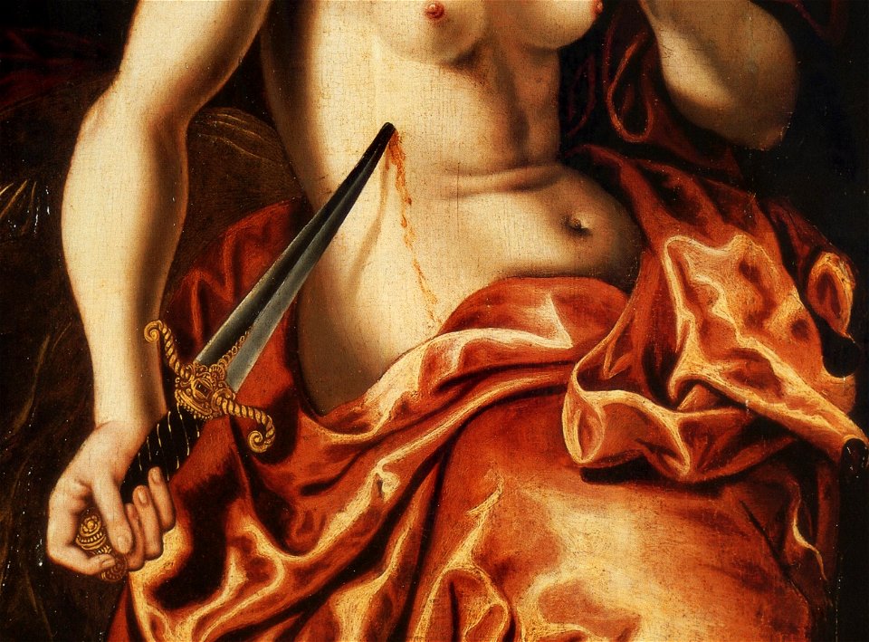 Spranger Death of Lucretia (detail)