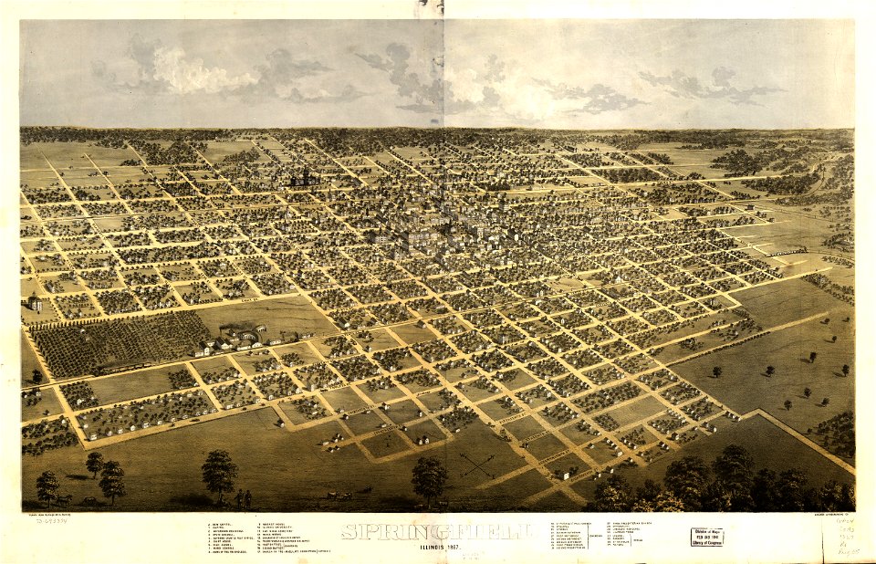 Springfield, Illinois 1867. LOC 73693374