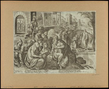 St Paul Speaking to The Women of Philippi 1582 print by Stradanus, S.I 55812, Prints Department, Royal Library of Belgium