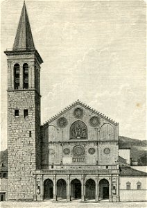 Spoleto facciata del Duomo