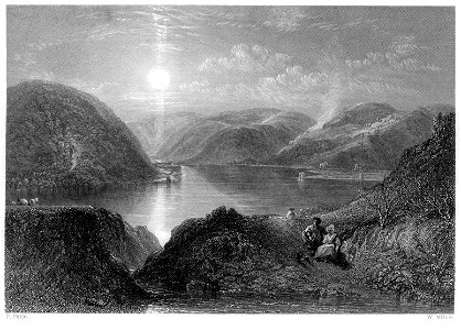 St Mary's Loch engraving by William Miller after P Paton