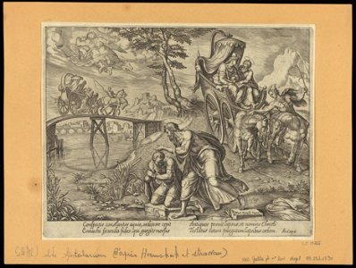 St Philip Baptizing The Eunuch 1575 print by Maarten van Heemskerck, S.I 55766, Prints Department, Royal Library of Belgium