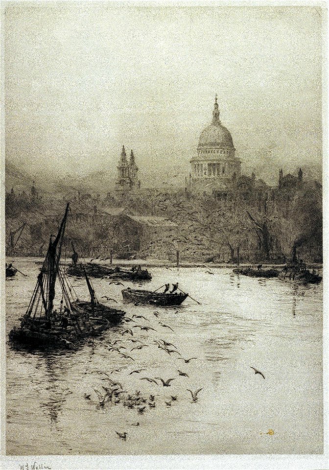 St Paul's from the South Bank RMG PW2165