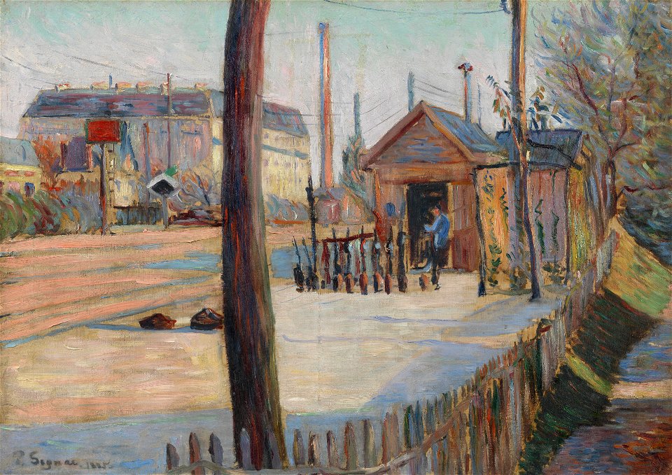 Spoorwegknooppunt bij Bois-Colombes - s0381M1986 - Van Gogh Museum