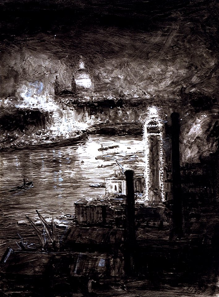 St Paul's, Night Time RMG PV1980