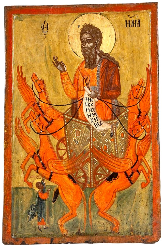 St Elijah Late XVII - Early XVIII Century, Nikola Bolnichki Church, Ohrid Icon Gallery