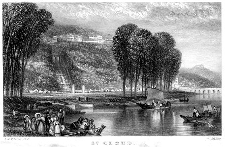 St Cloud engraving by William Miller after Turner R532