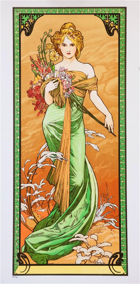 Spring by Alfons Mucha