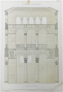 St Demetrius, Thessalonica Details of west end - Texier Charles - 1864