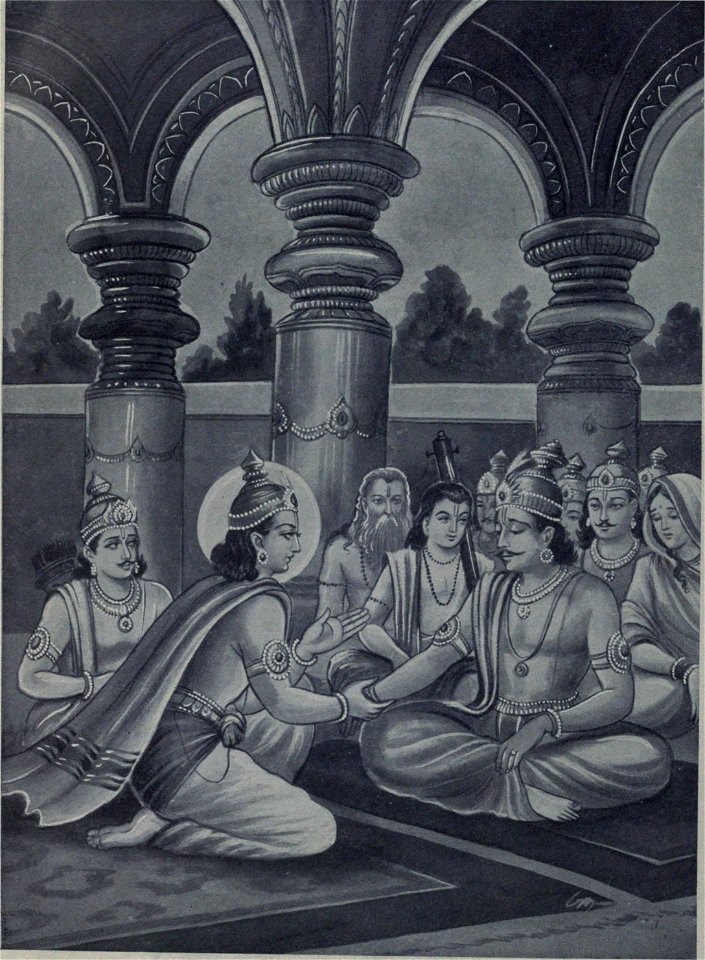 Srikrishna solace distressed Yudhistira