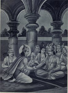 Srikrishna solace distressed Yudhistira