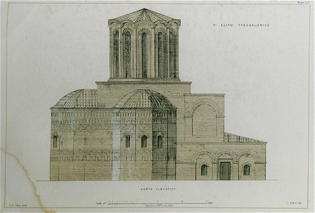 St Elias Thessalonica North elevation - Texier Charles - 1864