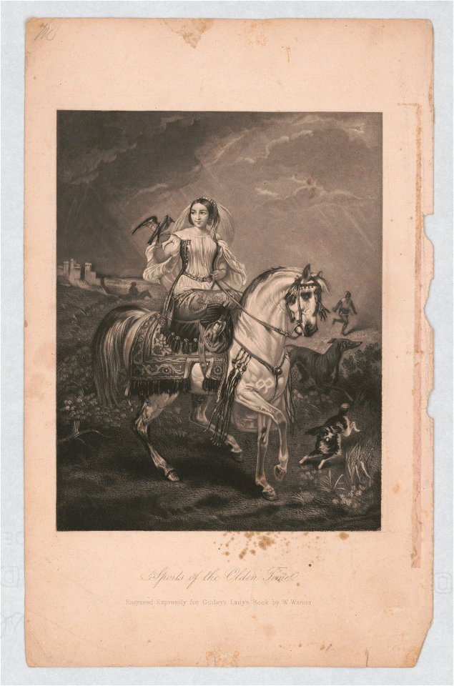Sports of the olden time - engraved expressly for Godey's Lady's Book by W. Warner. LCCN2013650046