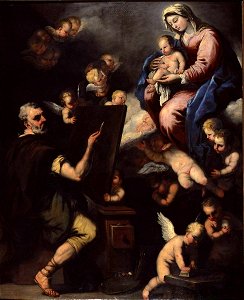 St Luc traçant le portrait de la vierge - Luca Giordano (A 55)