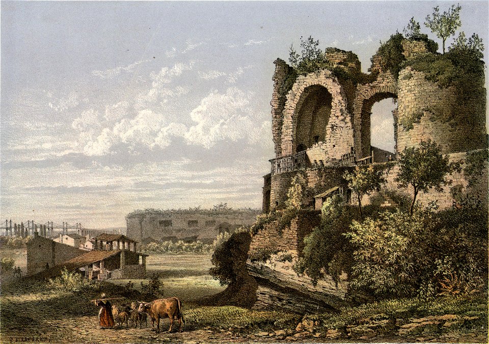 St. André de Cubzac - Vue des Ruines du Château des Quatre fils Aymon - Fonds Ancely - B315556101 A MERCEREAU 7 090