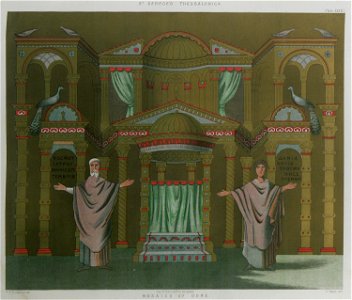 St George's Thessalonica Mosaics of Dome - Texier Charles - 1864