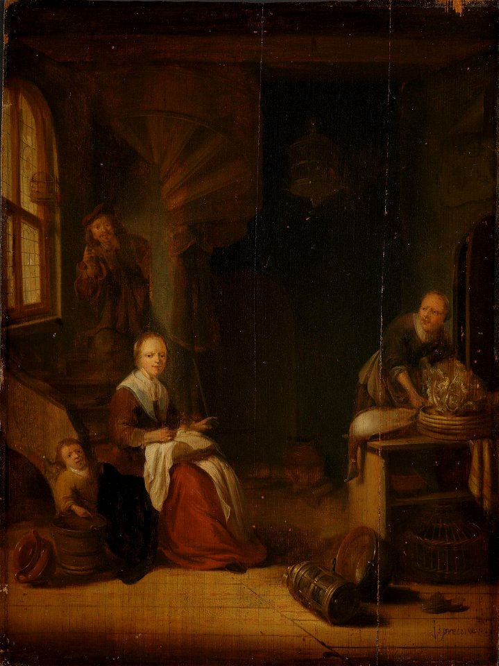Jacob van Spreeuwen - Kitchen Interior - NG.M.00154 - National Museum of Art, Architecture and Design