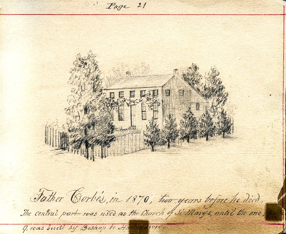 St Mary Sketchbook 21 - Father Corbe's House
