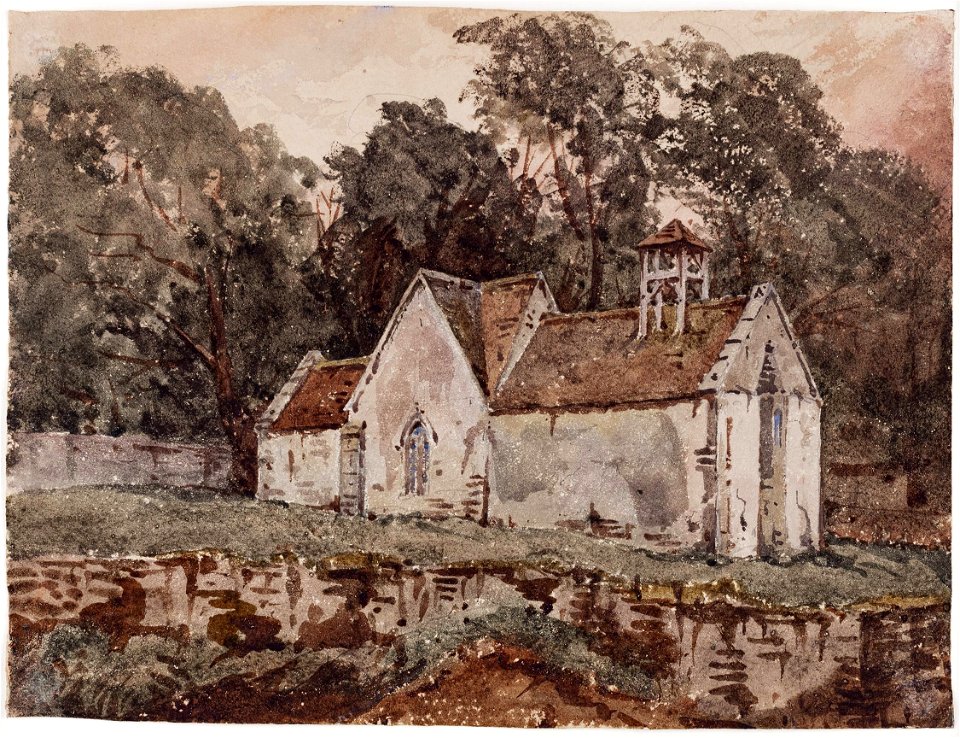 St Leonard’s Church, Stowell - John Louis Petit - circa 1850 - Petit-Stowel